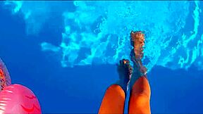 Risky pool party sex with my step aunt kendra heart