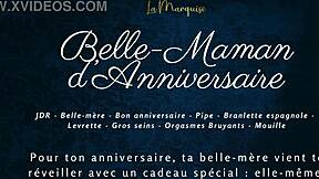 Belle-maman celebrates birthday with doggystyle pounding!