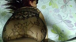 couple enjoys intimate moment in sexy stockings