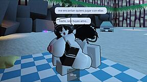 liz in doggystyle on nudist beach.