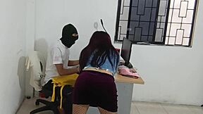 neighbor shows off her curvy ass on camera