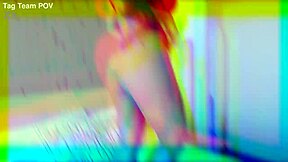 Cherry Devivres Bends Over for Double Vaginal Cumshot