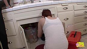 Married Milf Ryan Keely Caught Cheating with Redhead Plumber Lily Cade