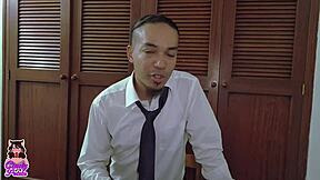 Latina student rides professor's cock.