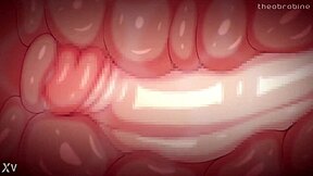 Hentai character receives intense creampie!