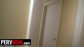 Pervmom - Stepson Enjoys Hot Strip Show And Intense Blowjob Before Pounding Stepmom