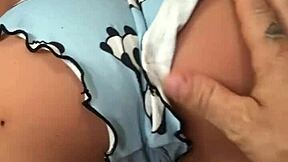 Stepdad Notices Stepdaughter's Anal Plug Toy in Outdoor USA Scene