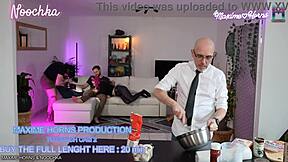 Noochka gets fucked next to her date