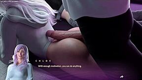 Her Boyfriend's Huge Cock Stretching Her Tight Asshole