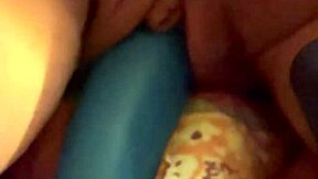 Curvy Girl Face Down, Spread for Intense Toy Orgasm