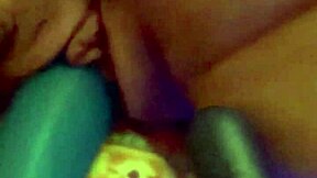 Curvy Girl Face Down, Spread for Intense Toy Orgasm