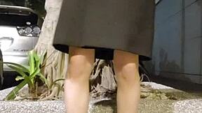 Ting Xuan Masturbates Outdoors In Underwear