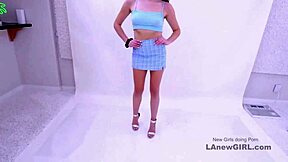 Aspiring Brunette Model's Audition Turns into Intense Fucking Session