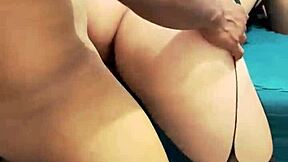 Wife moans passionately in doggystyle lingerie!