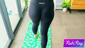 Fit brunette step sis craves doggy creampie in leggings?