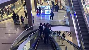 voyeur moment at the mall - caught public flashing
