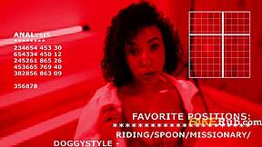 interracial couple explores mirror sex while diving into science experiments together.