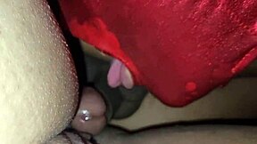 husband sucks wife's pussy as cock enters