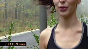 hot brunette's amazing sex session