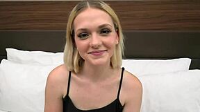 She's just 4'11, only 18, sucking cock in this POV casting