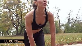 hot brunette's amazing sex session