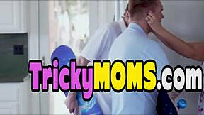 Two Clueless Housewives Face Horny MILF And Loving Cocks In Intense Group Action.