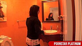 a huge toy bangs slim brunette amy brookes' tight pussy