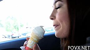 jodi taylor's sloppy blowjob leads to hardcore pov fucking with perfect body