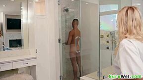 Cherry Kiss says 'lick my wet pussy' during massage