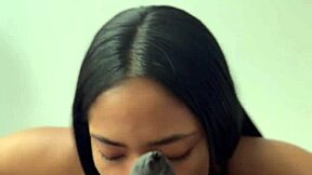 Amateur Couple in POV Blowjob with Stepdad's Huge BBC and Kissing