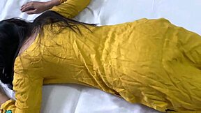 indian stepmom gets pounded hard by stepson with hindi audio