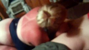 Husband loses bet, friend fucks his blonde big tits wife in cuckold scenario