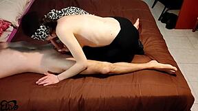 Girl fucks guy in humiliating outdoor scene.