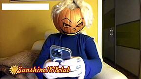 happy halloween pervs with big boobs pumpkin cam recorded on 10 31