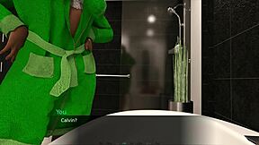 She plays doll house with big tits and monster cock