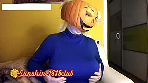happy halloween pervs with big boobs pumpkin cam recorded on 10 31