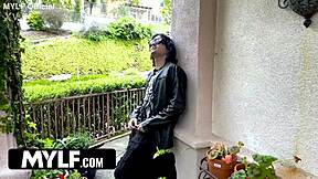 Religious milf with blue eyes cheats in cowgirl blowjob and sex for cash with bad boys