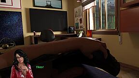 She plays doll house with big tits and monster cock