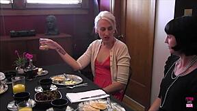 The Skinny Brunette Is A Perfect Horny Slut For Her Lesbian Mistress