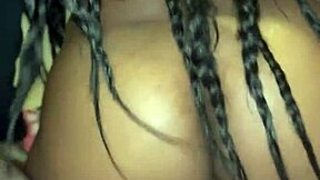 Ebony stripper feels deep anal pleasure and cum