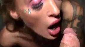 These days are hard for professional strippers, so I helped Daisy Lee with tattooed striptease and ripped clothes