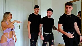 double penetration for tru kait, he couldn’t handle three cocks at once