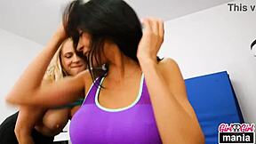 Fit Lesbians Nikki Knightly Lick Pussy Lips