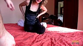 amateur couple having sex on camera with blonde riding