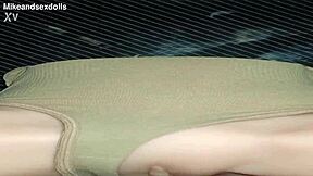 Trailer Candy in Beige Panty Gets Bent Over for Vaginal Sex