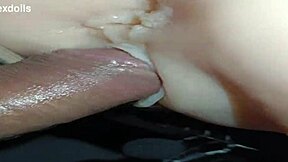 Trailer Candy in Beige Panty Gets Bent Over for Vaginal Sex