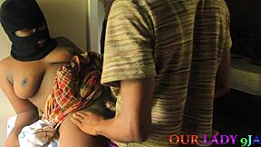 ebony pornstar's wet pussy fingered by director before oiled ass fucked!