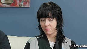 Naughty cutie is brought in butthole asylum for painful therapy