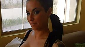 Wicked teen cutie shows her wet pussy instead