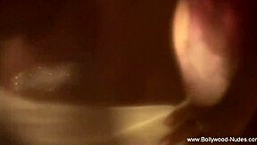 Cute exotic indian dancer performs striptease and shows off